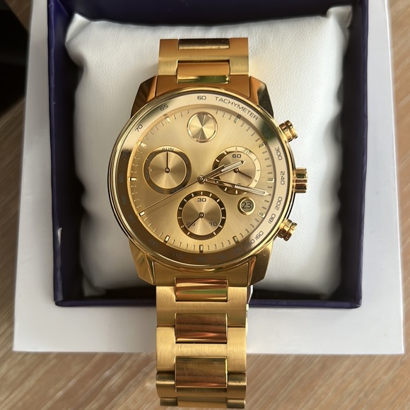 Movado Gold Watch for Women & Men - Picture 2 of 6
